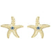 Starfish Stud Blue Topaz Earrings