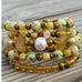 One of a kind Yellow mix & citrine Pearl for Peave wrap bracelet 