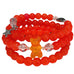 Orange Sweet Bear Arm Candy Wrap Boho Bracelet