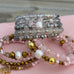 Pink & Silver Pearl for Peace Wrap Bracelet by Goddaughters 