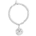 Protect your Peace with thus Goddaughters AngelEyes Heart Coin Bracelet