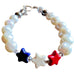 Limited Edition Red White and Blue Star Bracelet