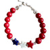 Limited Edition Red White and Blue Star Bracelet