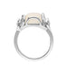Sterling Silver Gratitude Rose Ring by Goddaughters