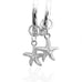 Sterling Silver Starfish Huggie Hoops By Goddaughters 