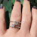 Sterling silver white topaz Effort Ring by Goddaughters 