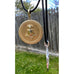 Zen Dog Meditation Medallion front and side view by Goddaughters