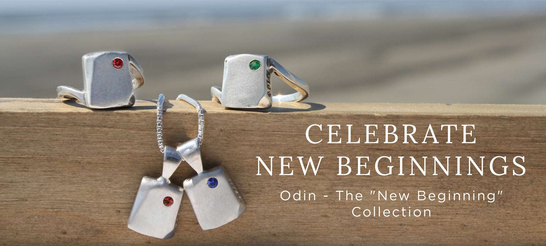  Odin New Beginning Collection Celebrates New Beginnings. A jewelry collection that celebrates every chapter of life. You are the gem on the design the open space is your journey. A symbol that represents everyday is a clean slate. 