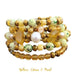 yellow Citrine Pearl for peace wrap bracelet by Goddaughters 