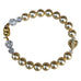 AngelEyes Heart Gold pearl bracelet by Goddaughters Wearable Art for the Soul