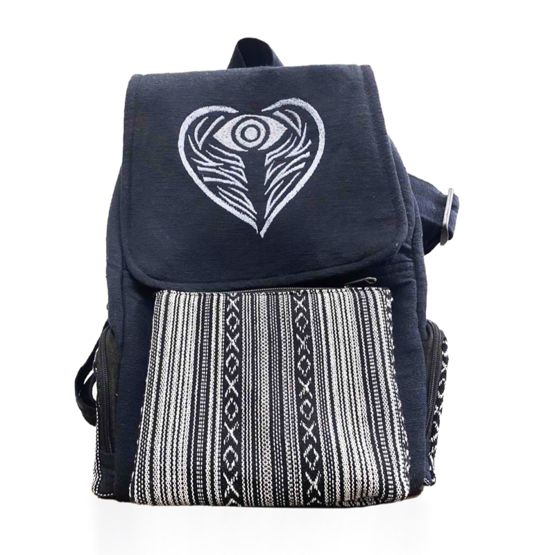 Goddaughters AngelEyes Heart XO backpack Wearable Art for the Soul