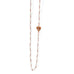 Angeleyes Heart Rose Gold Freshwater Pearl Necklace