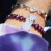 bunny purple freshwater Pearl bracelet 