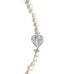 Sterling AngelEyes Heart Silver Fresh Water Pearl Necklace by Goddaughters